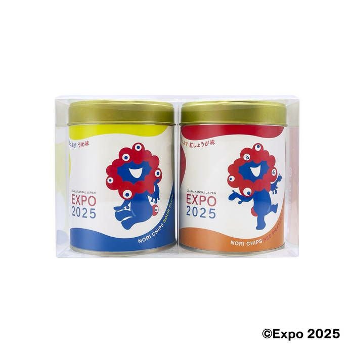 EXPO2025 海苔ちっぷす 2缶詰合せ【ミャクミャク】 | 山本海苔店公式